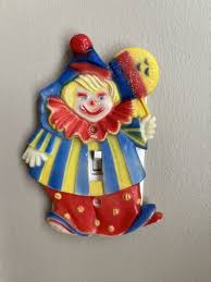Vintage Clown Light Switch Cover Plate American Tack ...