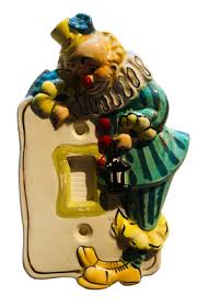 Vintage Yona original 1956 Handpainted Circus Clown Light ...