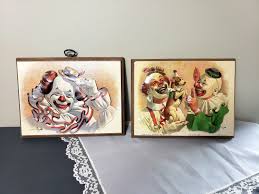 1980s Vintage Clown Art 3D Plaques by Arthur A. Kaplan, Litho in USA, Fido and the Clowns, Set of 2 - Etsy