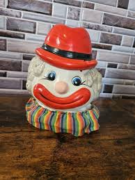 Rare) Clown Piggy Bank, Coin Box, Made of Ceramic Hand Painted and Glazed | eBay