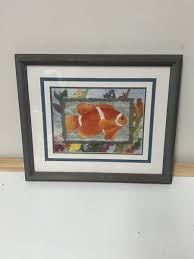 Vintage Framed Clownfish Print by Linn Done P3 | eBay