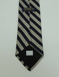 Ashford & Brooks Men's Silk Woven Stripes Neck Tie Beige ...
