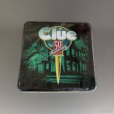 Clue 50th Anniversary Edition Board Game 1998 Complete Tin ...
