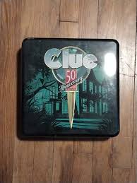 CLUE 50th Anniversary Edition TIN BOX Game 1998 Parker ...