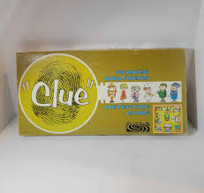 Clue - Vintage Board Game - Parker Brothers 1963 - Etsy