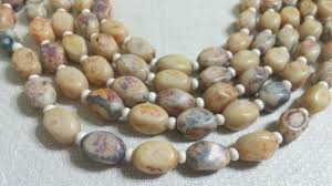 Hattie Carnegie 5 Strand GT Metal Polished Agate Stone Bead ...
