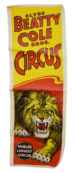Poster: Clyde Beatty-Cole Bros. Circus of Lion Colour ...