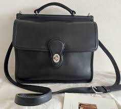 Rare VTG Coach 9927 Black Willis Leather Crossbody Satchel ...
