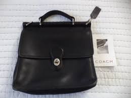 Vintage Coach 9927 Hand Bag Crossbody Black Leather NO ...