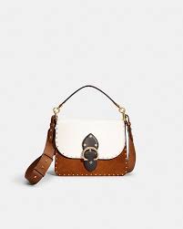 COACH® | Restored Beat Shoulder Bag In Colorblock With Rivets