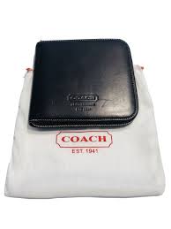 Vintage COACH Black Leather Travel CD Case | eBay