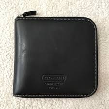 Coach | Bags | Coach Vintage Leather Cd Holder Zip Around ...