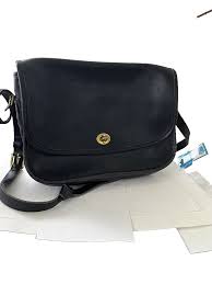 Vintage Coach Black Turnlock Penny Pocket Crossbody. | eBay Australia