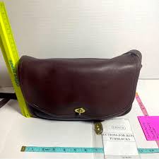 Vintage Coach City Bag Mahogany with extra turnlock ...