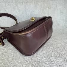 Vintage Coach 9965 Legacy Small Flap Mahogany Brown Leather ...