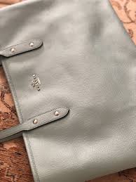 C O A C H Purse Seafoam Blue Grey | eBay