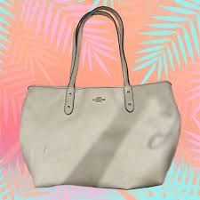 Coach | Bags | Coach White Tote Bag | Poshmark