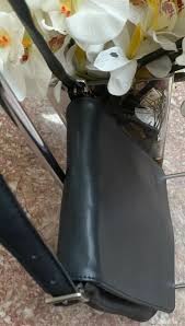 Vintage Coach Slim Black Leather Flap Shoulder Bag 9408 EUC ...