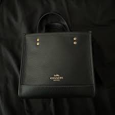 coach black dempsey tote 22 brand new w tags!... | Depop