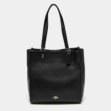 Coach Black Grained Leather Dempsey Shopper Tote Coach | TLC US