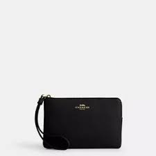 Coach | Bags | Coach Black And Gold Wristlet | Poshmark