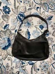 black genuine leather shoulder bag | eBay
