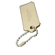 Coach | Accessories | Coach Goldtone Tag Keychain Authentic ...