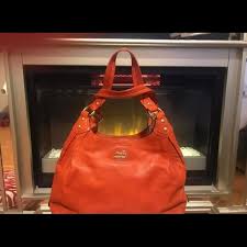 Coach | Bags | Coach Madison Orange Bag | Poshmark