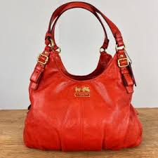 Coach Madison Pearlized Leather Maggie Hobo Shoulder Bag ...