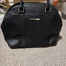 Steve Madden Black Pebbled Faux Leather Dome | Mercari