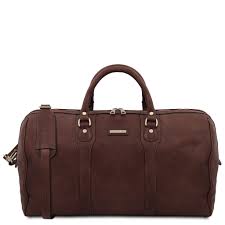 Oslo Italian Leather Travel Duffle Bag - Weekender Bag - L ...