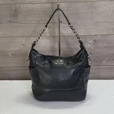 Coach | Bags | Coach Madison Tribeca Black Leather ...