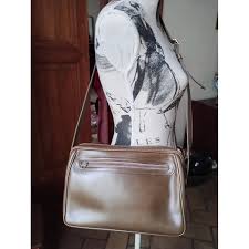 Leather crossbody bag Yves Saint Laurent Brown in Leather ...