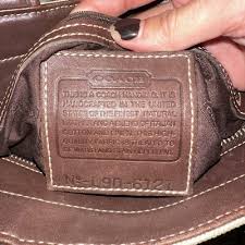 Vintage Coach 6121 Bleecker Satchel Linen Canvas & Brown ...