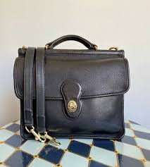 Vintage Black Coach Willis Bag 9927, Crossbody & Top Handle ...