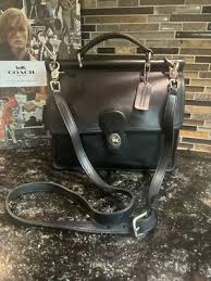 Vintage Coach Willis Glovetanned Cowhide Leather Black ...