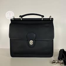 NEW Vintage Coach Willis Bag 9927 Navy & Nickel Hardware ...