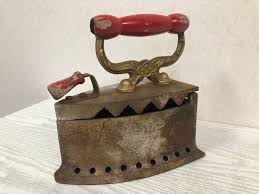 Y3837 IRON Showa retro laundry clothes housework Japanese antique vint – Hareitiba Japanese Antique