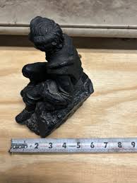RARE Handmade Coal Slate Figure Climber Mountain Man TWRO N ...