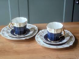 A Set of Two Collingwood Bone China Trios - Etsy
