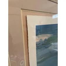 Late 20th Century Five Foot Framed Coastal Wall Art | Chairish