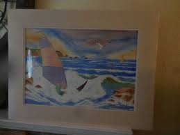 Original Watercolor Painting of Surfer "Sunrise" Circa 1990's Signed Bob Teeple | eBay