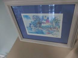 Afternoon Calm, sailboats on a island artist signed matted 12 x 10 Peter Spataro | eBay