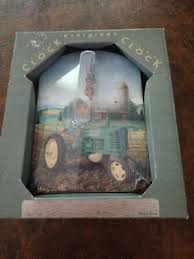 Evergreen Ceramic John Deere Licensed Product Clock With Wooden Stand | eBay