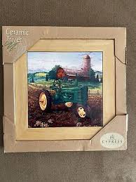 JOHN DEERE TRIVET or WALL PLAQUE 8 X 8 | eBay