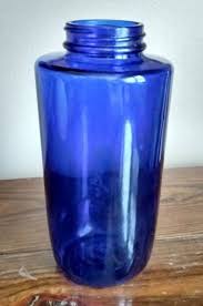 Vintage Cobalt Blue Glass Bottle With M4 on Bottom Embossed ...