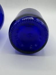 Vintage Teardrop Cobalt Blue Glass Bottle Acqua della Madonna With Unbranded | eBay