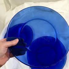 lot of 3 Cobalt Blue Plates Vintage | eBay