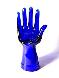 Vintage Cobalt Blue Glass Jewelry Hand – Georgie's NYC