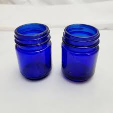 Set Of 2 Vintage And Antique Cobalt Blue Vicks Vapor Rub ...